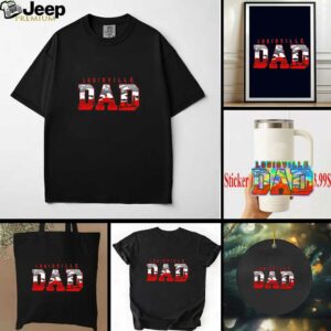 Louisville Cardinals Dad city skyline shirt