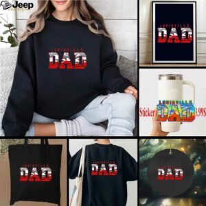 Louisville Cardinals Dad city skyline shirt