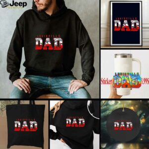 Louisville Cardinals Dad city skyline shirt