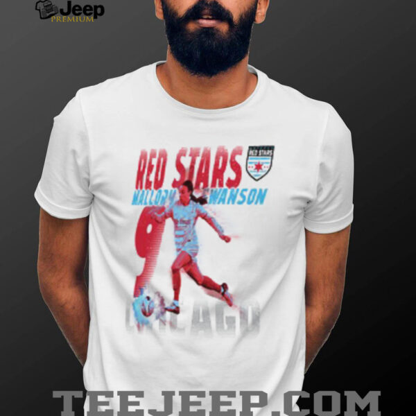 Mallory Swanson 9 Chicago Red Stars Player T Shirt