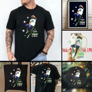 Marshawn Lynch Seattle Seahawks NFL star signature shirt