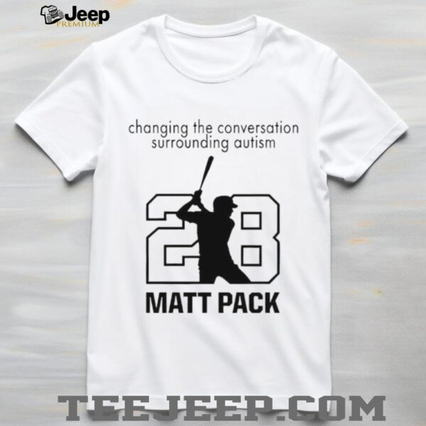 Matt Pack Atlanta Braves Autism Awareness shirt