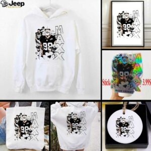 Maxx Crosby Las Vegas Raiders cream player collage shirt