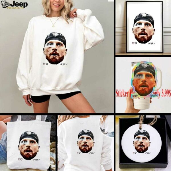 Maxx Crosby Las Vegas Raiders football head player signature shirt