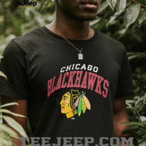 Men's Champion Black Chicago Blackhawks Primary Logo T Shirt