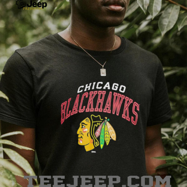 Men’s Champion Black Chicago Blackhawks Primary Logo T Shirt