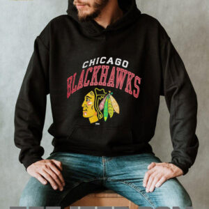 Men's Champion Black Chicago Blackhawks Primary Logo T Shirt