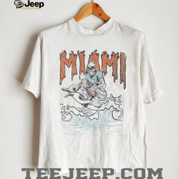 Miami Dolphin Football Skull Vintage Shirt