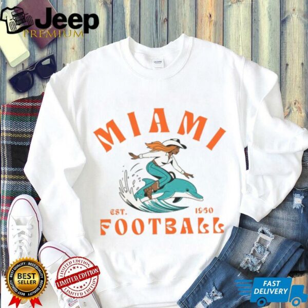 Miami Football Est. 1960 Dolphin Gameday Shirt