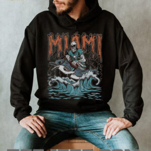 Miami Football Skull Vintage Fan Football Game Day Unisex Shirt