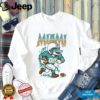 Miami Team Mascot Floral Spirit Game Day Abstract Flower Football Sports Shirt