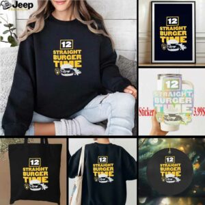 Milwaukee Brewers 12 straight burger time shirt
