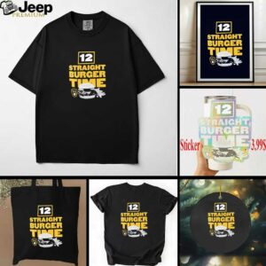 Milwaukee Brewers 12 straight burger time shirt