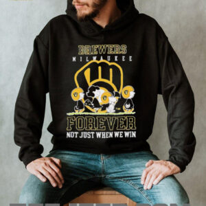 Milwaukee Brewers forever not just when we win Peanuts shirt