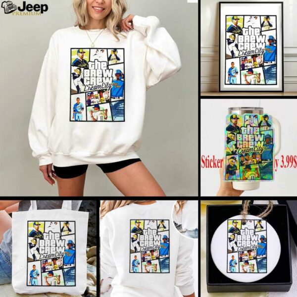 Milwaukee Brewers the brew crew Cream City GTA shirt