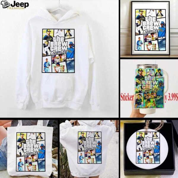 Milwaukee Brewers the brew crew Cream City GTA shirt