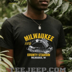 Milwaukee County Stadium 1970 Classic Cut Baseball T Shirt