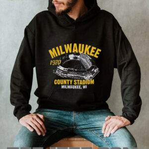 Milwaukee County Stadium 1970 Classic Cut Baseball T Shirt