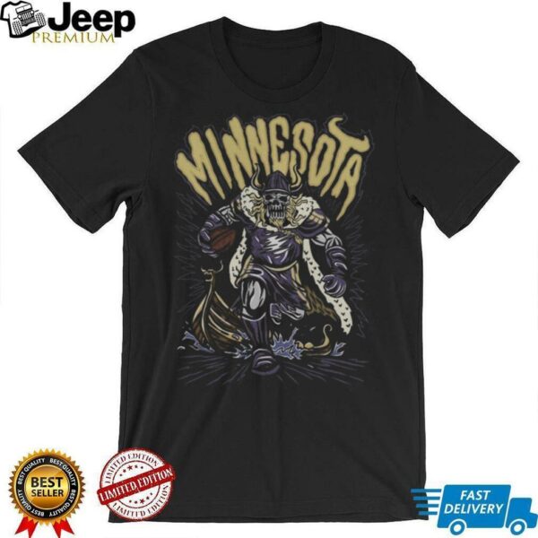 Minnesota Football Skull Vintage Shirt