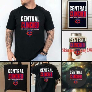 Minnesota Twins Playoffs Clinched AL Central Division Champions 2025 shirt