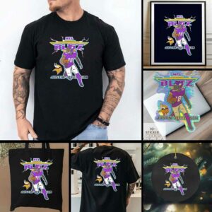 Minnesota Vikings NFL Blitz Justin Jefferson Football Shirt