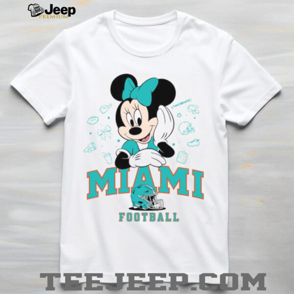 Minnie Mouse Miami Football T Shirt