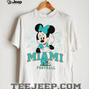 Minnie Mouse Miami Football T Shirt