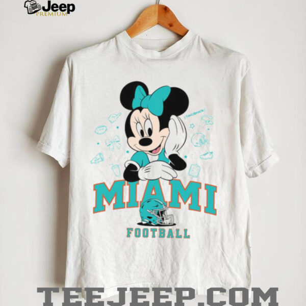 Minnie Mouse Miami Football T Shirt