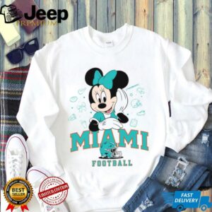Minnie Mouse Miami Football T Shirt