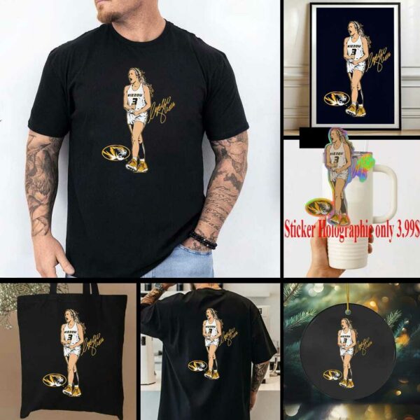 Missouri Basketball Sophie Cunningham Superstar Pose signature shirt