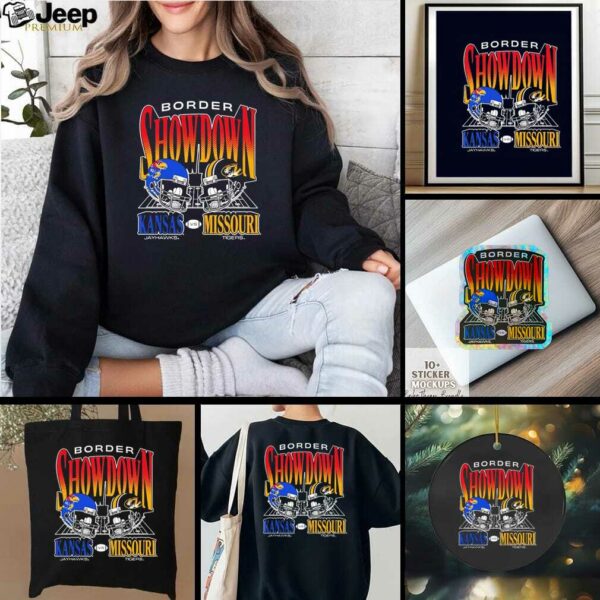 Missouri Tigers vs Kansas Jayhawks 2025 Border Showdown helmet shirt