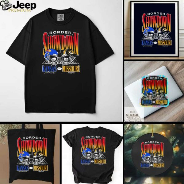 Missouri Tigers vs Kansas Jayhawks 2025 Border Showdown helmet shirt
