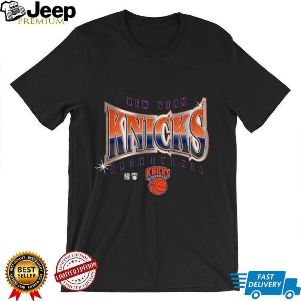 Mitchell & Ness Black New York Knicks Worldwide Collection Glow Up T Shirt