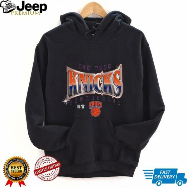Mitchell & Ness Black New York Knicks Worldwide Collection Glow Up T Shirt