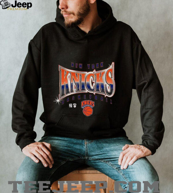 Mitchell & Ness Black New York Knicks Worldwide Collection Glow Up T Shirt