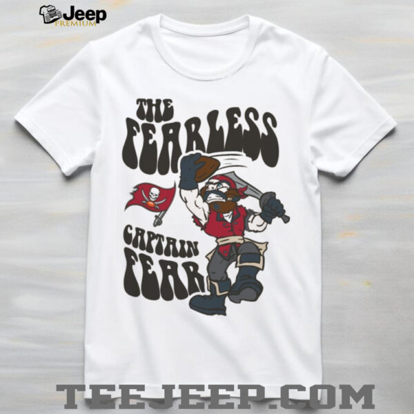 Mitchell & Ness Cream Tampa Bay Buccaneers Captain Fear Mascot T Shirt
