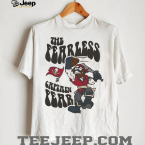 Mitchell & Ness Cream Tampa Bay Buccaneers Captain Fear Mascot T Shirt