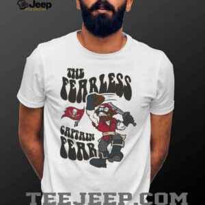 Mitchell & Ness Cream Tampa Bay Buccaneers Captain Fear Mascot T Shirt