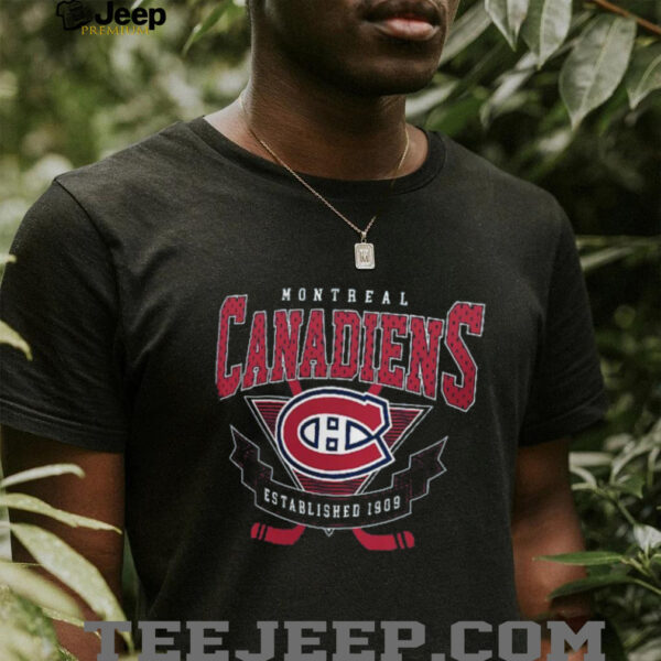 Montreal Canadiens Established 1909 Team Logo Graphic T Shirt