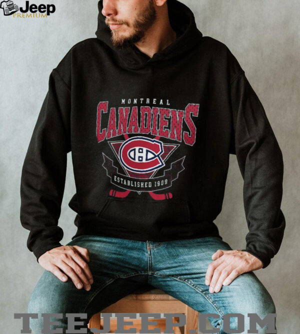 Montreal Canadiens Established 1909 Team Logo Graphic T Shirt