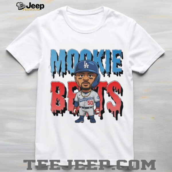 Mookie Betts cartoon LA Dodgers shirt