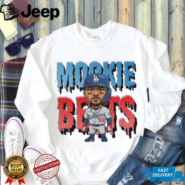 Mookie Betts cartoon LA Dodgers shirt