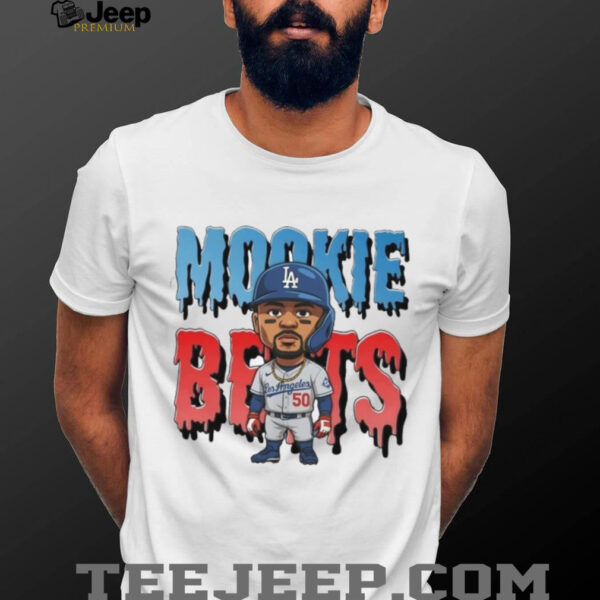 Mookie Betts cartoon LA Dodgers shirt