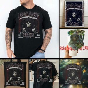 NASCAR '47 Black Liquid Death Race Day Backer Foundation T Shirt