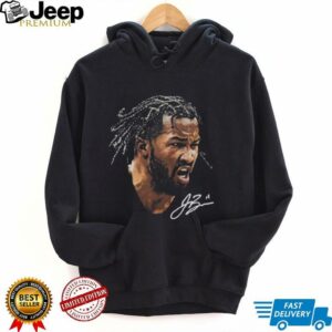 NBA Jalen Brunson Mitchell & Ness Black Real Big Face Player T Shirt