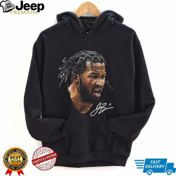 NBA Jalen Brunson Mitchell & Ness Black Real Big Face Player T Shirt