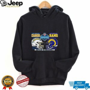 NFL Preseason Week 2 2025 Los Angeles Chargers Vs Los Angeles Rams Dueling Helmet shirt