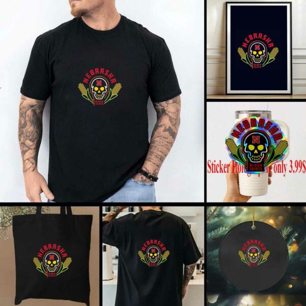 Nebraska Huskers Image One Unisex Hyper Local Black Shirts