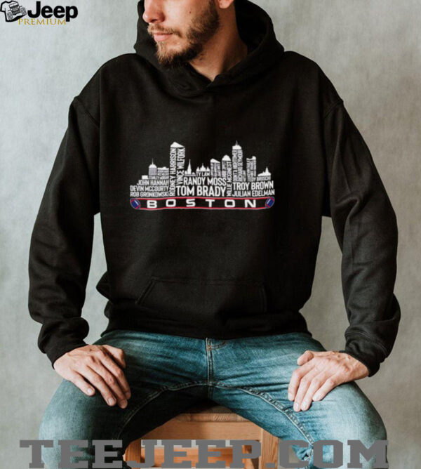New England Patriots Football all team City Skyline NFL 2025 shirt