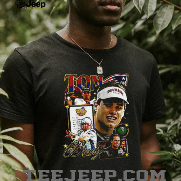 New England Patriots Tom Brady 6th round to the GOAT signature shirt